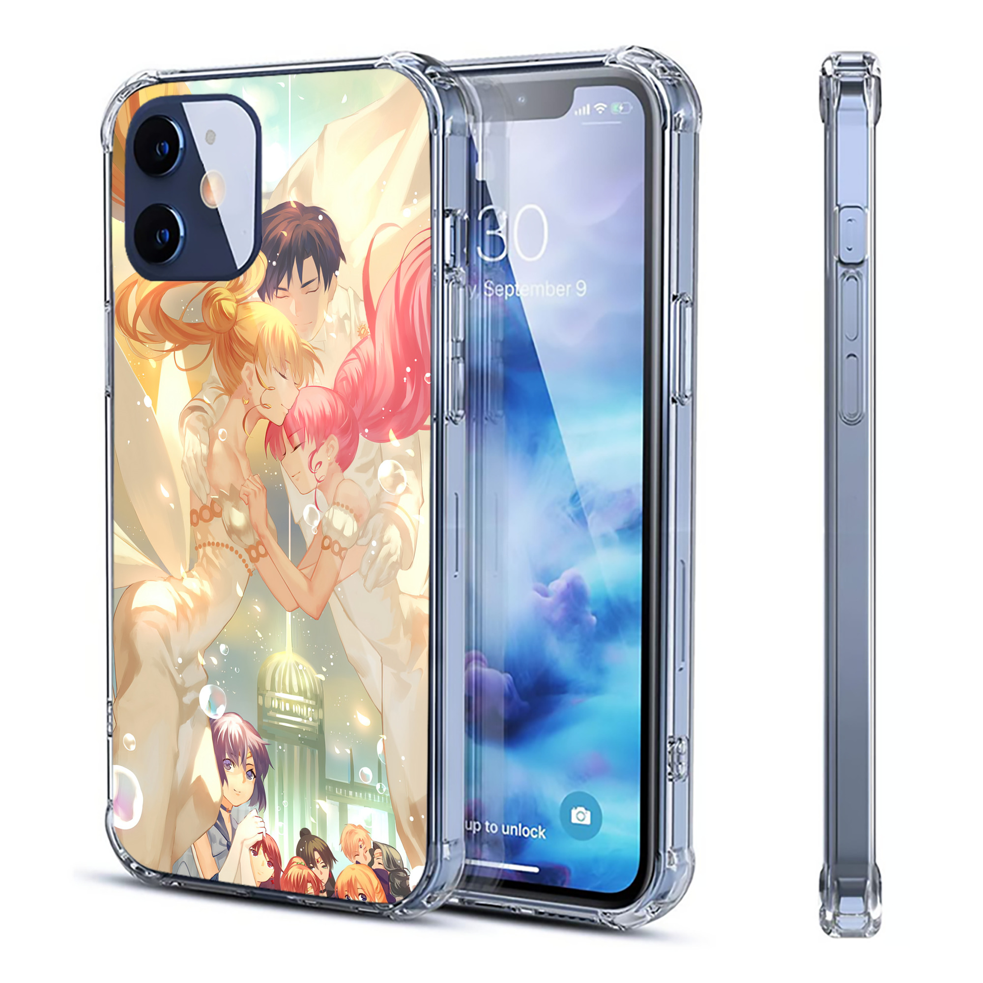 （画像用） 美少女戦士セーラームーン Sailor Moon 【iPhone 12シリーズ対応】透明スマホケース（クリアソフトケース）